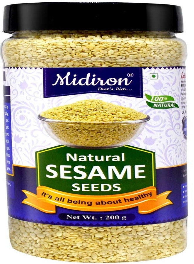 Midiron Sesame Seed, Organic Sesame Seed/White Till Rich in Fiber (200 gm) - Image 1