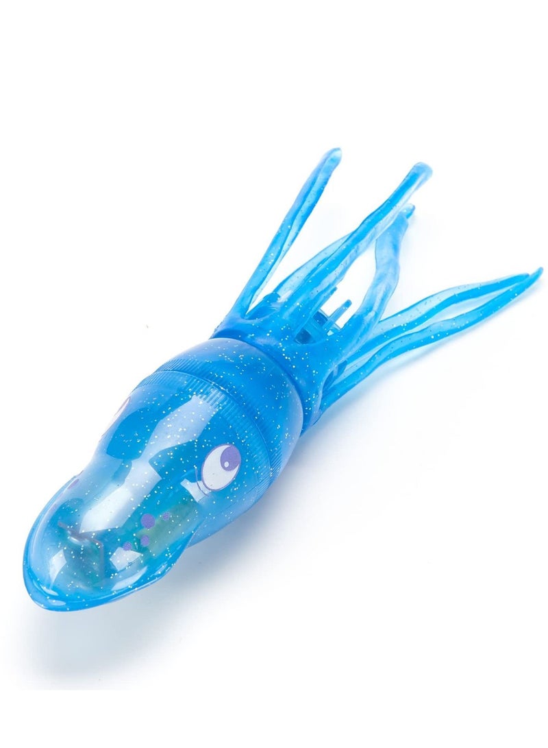 NIBEMINENT Children's Water Play Toys, Electric Octopus Pool Diving Fish Swimming Training Toys Bath Fun Props Will Swim Squid Summer (blue) - Image 1