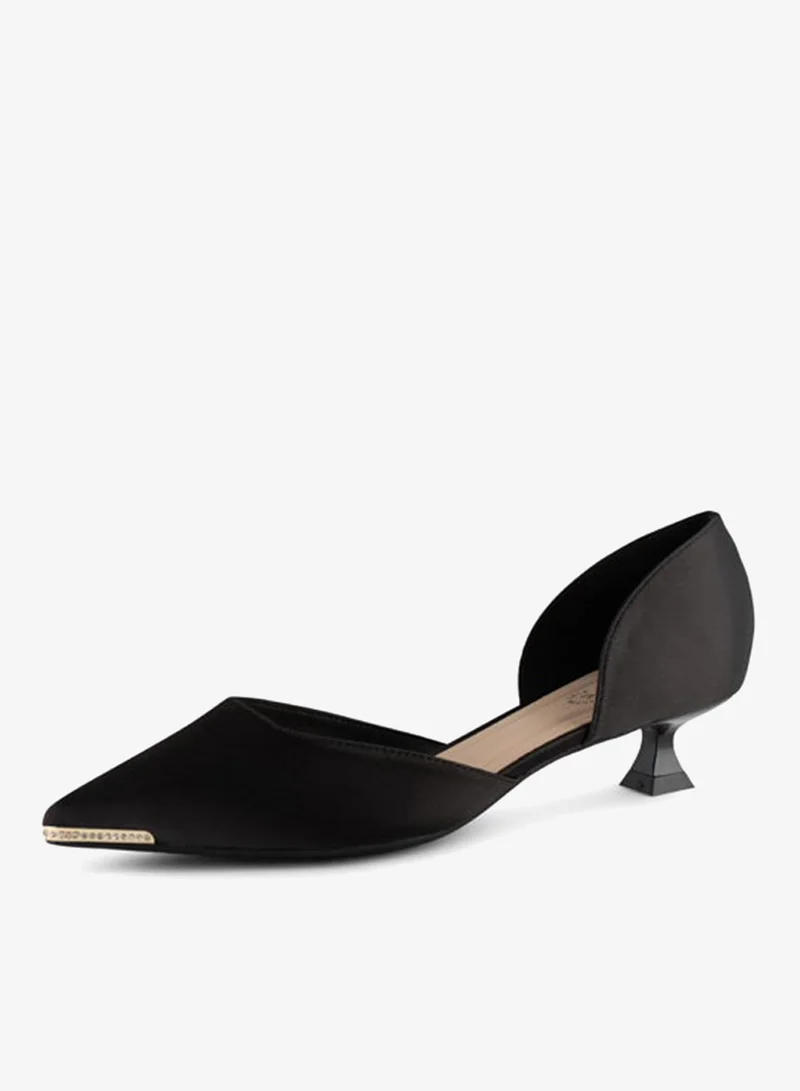 فينتشي مضخات نسائية مدببة إصبع القدم متوسط الكعب