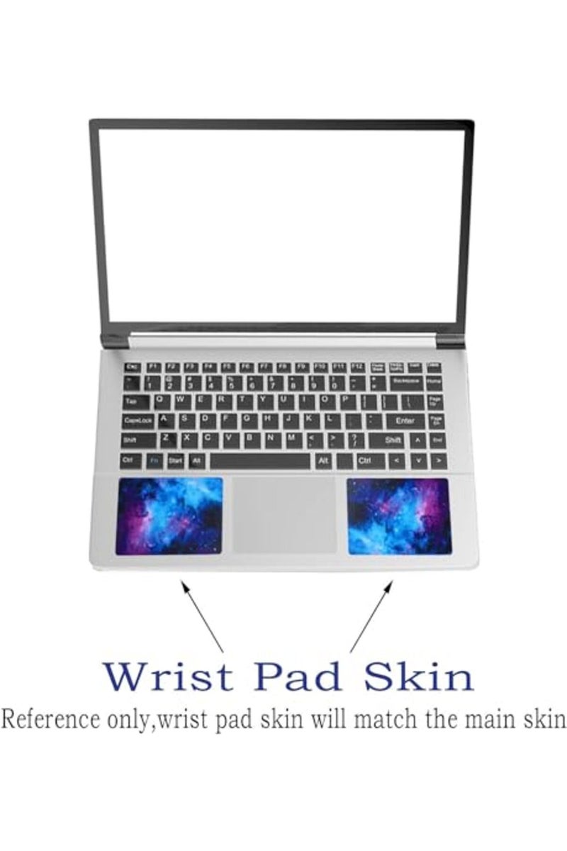 BPA Laptop Skin Sticker Decal, 12" 13" 13.3" 14" 15" 15.4" 15.6 inch Vinyl Cover Art Protector Notebook PC (Free 2 Wrist Pad Included), Decorative Waterproof Removable, Nebula Galaxy - Image 4