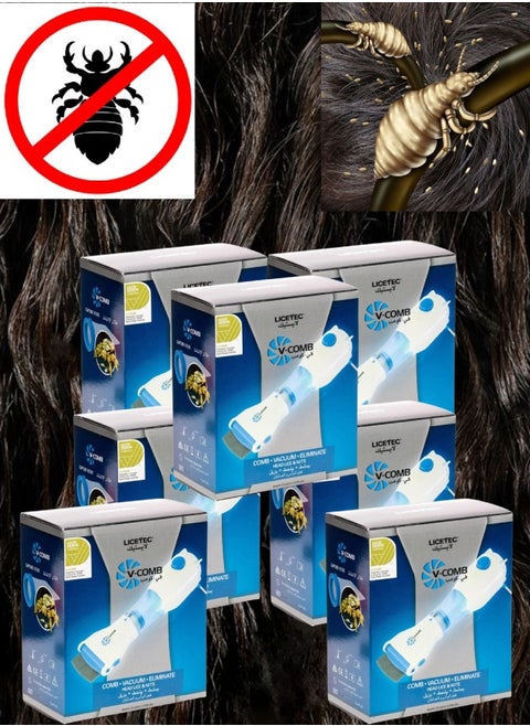 7 Pieces Lisetec V-Comp device for lice and nits