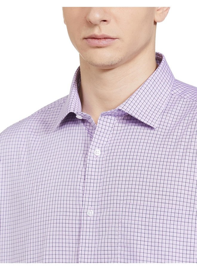 Park Avenue PARK AVENUE Men's Slim Shirt (PMSX17107-V3_Purple  - Image 2