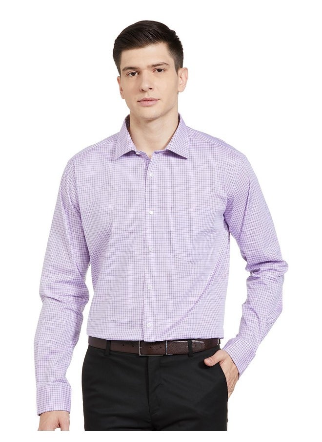 Park Avenue PARK AVENUE Men's Slim Shirt (PMSX17107-V3_Purple  - Image 1