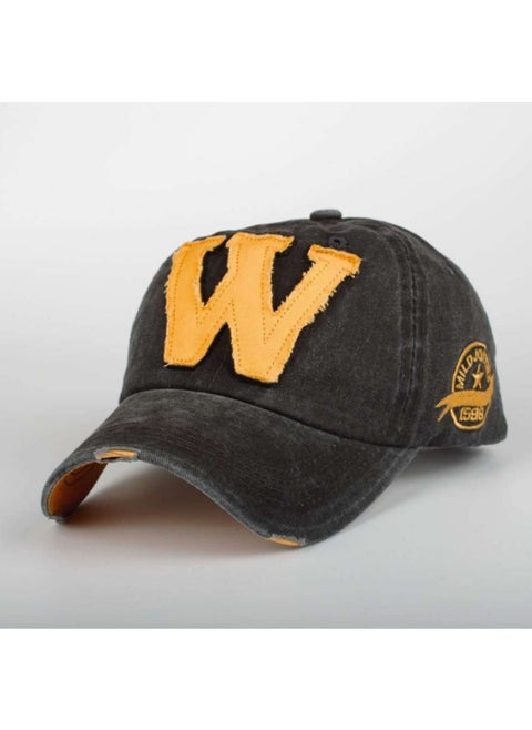 Unisex W Cap Hat Washed Navy Blue