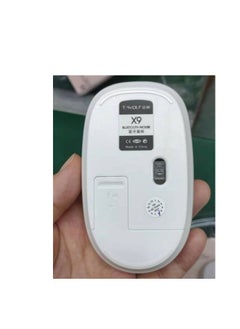 T-WOLF X9 Bluetooth Mouse , 4 Buttons,  Bluetooth V5.2, 1600DPI Optical Sensor, Ergonomic Design, Life 3 Million , Effective distance 10m – Battery included | White  - Image 3