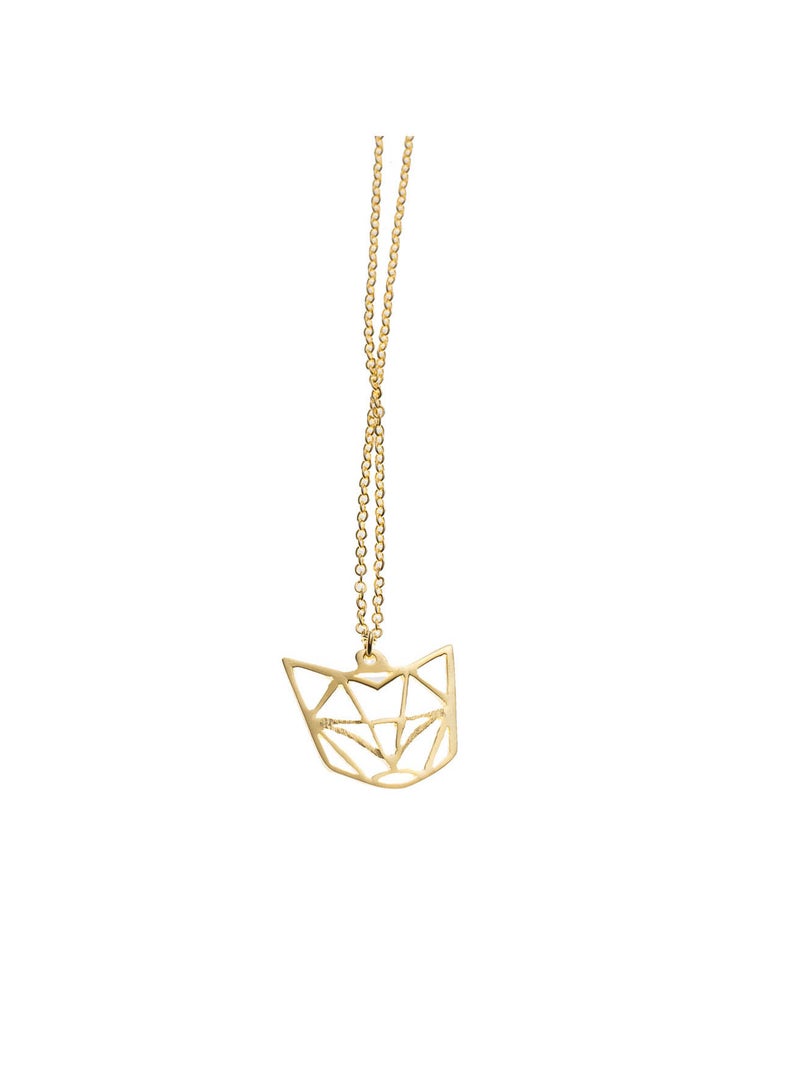 Trendella Geometric cat necklace