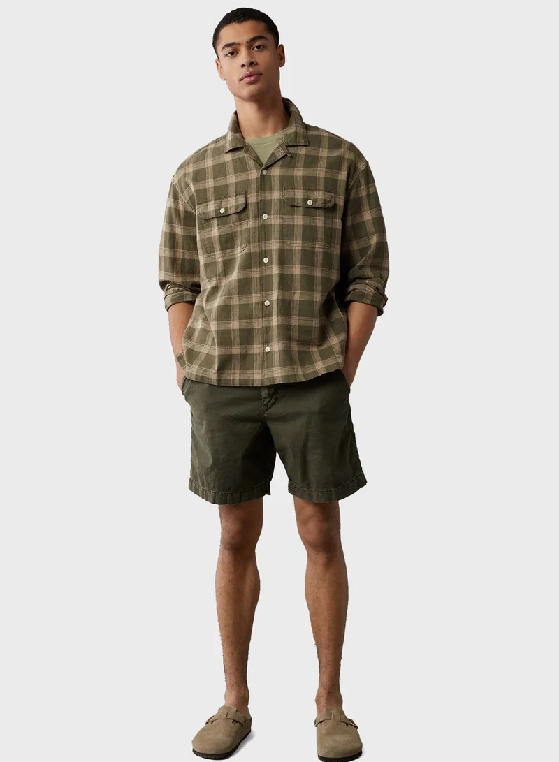 امريكان ايجل Regular Fit Long Sleeve Striped Shirt