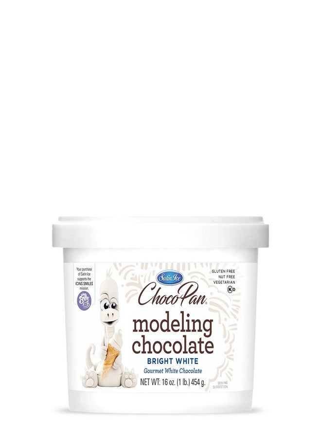Satin Ice ChocoPan Bright White Modeling Chocolate, 1 Pound - Image 1