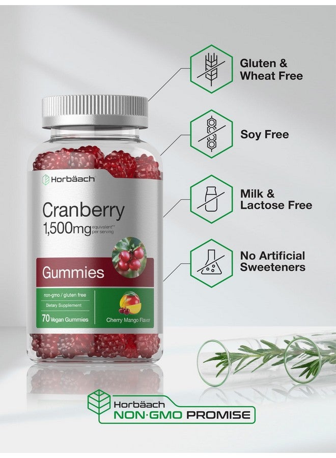 Horbäach Cranberry Gummies | 70 Count | Vegan, Non-GMO, and Gluten Free Supplement | High Potency Extract Formula - Image 5