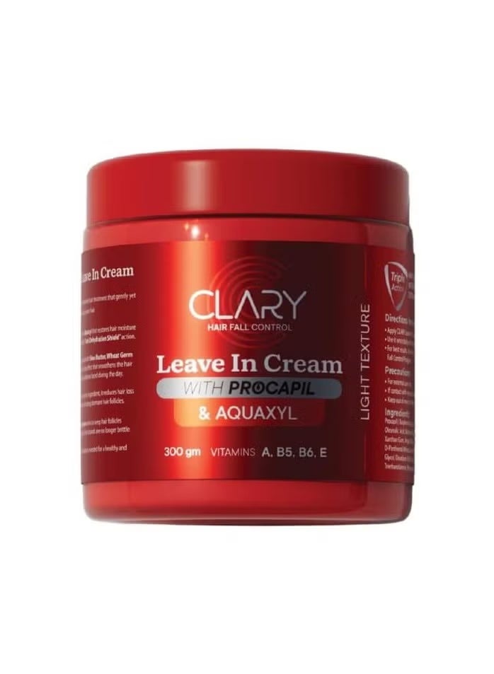 Clary Hair Fall Control Leave In Cream With Procapil & Aquaxyl - 300 Gm - Image 1