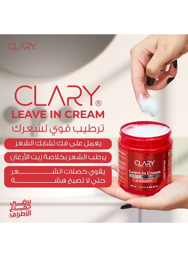 Clary Hair Fall Control Leave In Cream With Procapil & Aquaxyl - 300 Gm - Image 4