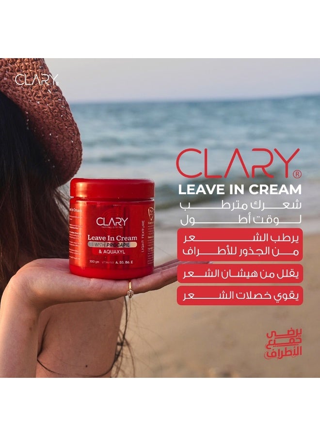Clary Hair Fall Control Leave In Cream With Procapil & Aquaxyl - 300 Gm - Image 3