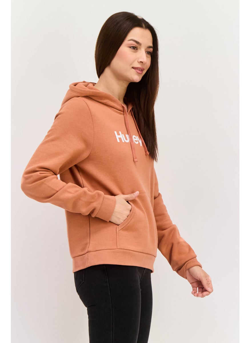 Hurley - Women Sportswear Fit Long Sleeve Outdoor Hoodie, Rust - Image 1