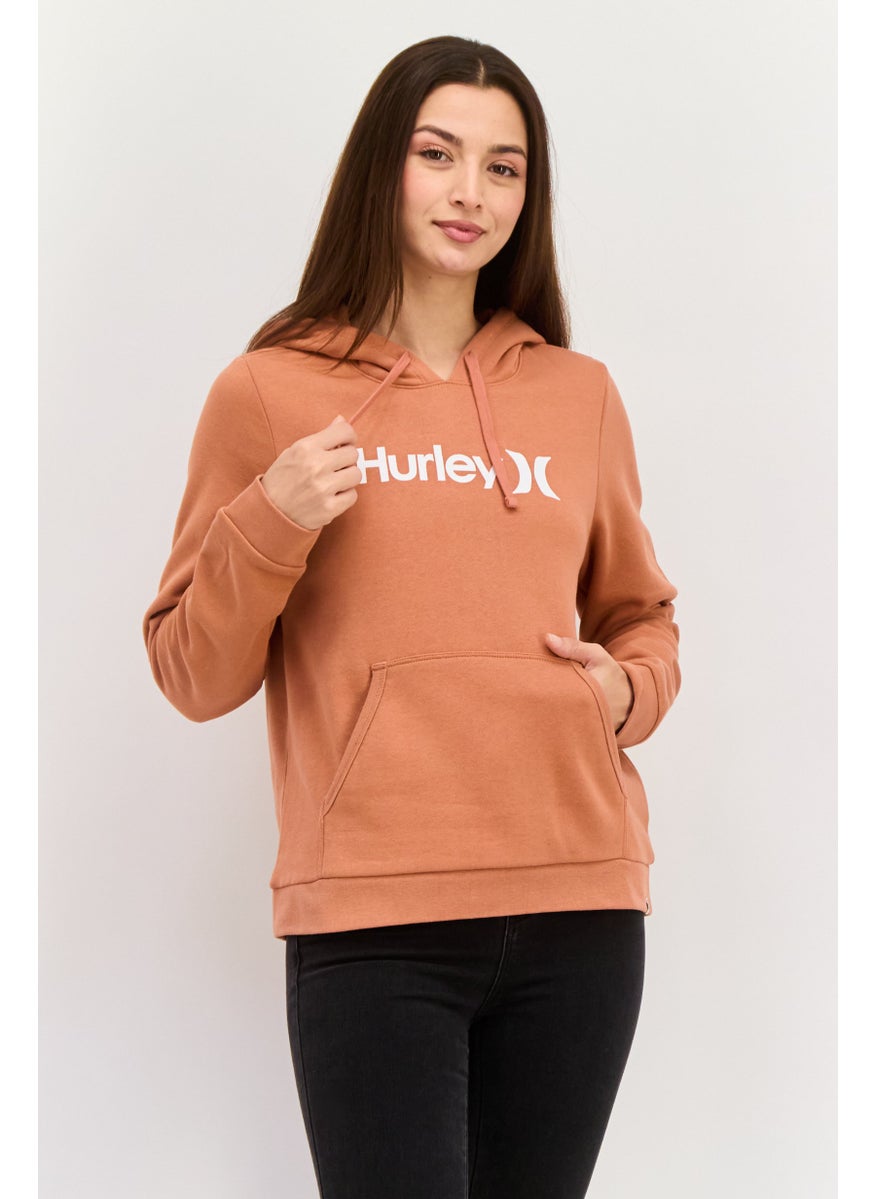 Hurley - Women Sportswear Fit Long Sleeve Outdoor Hoodie, Rust - Image 1