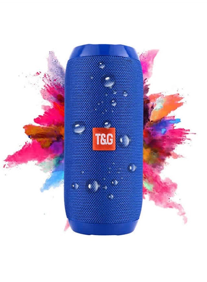 T&G Portable Bluetooth Stereo Speaker Blue Blue gray - Image 2