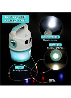 MOCOM Multi-Functional LED Camping Light String – Rechargeable, Portable, Romantic Ambience Lighting for Outdoor Tents, Garden Parties & Emergency Use  - Image 5