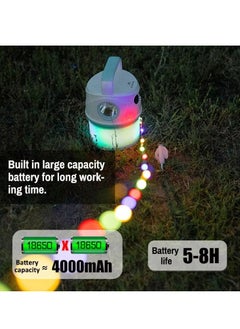MOCOM Multi-Functional LED Camping Light String – Rechargeable, Portable, Romantic Ambience Lighting for Outdoor Tents, Garden Parties & Emergency Use  - Image 4