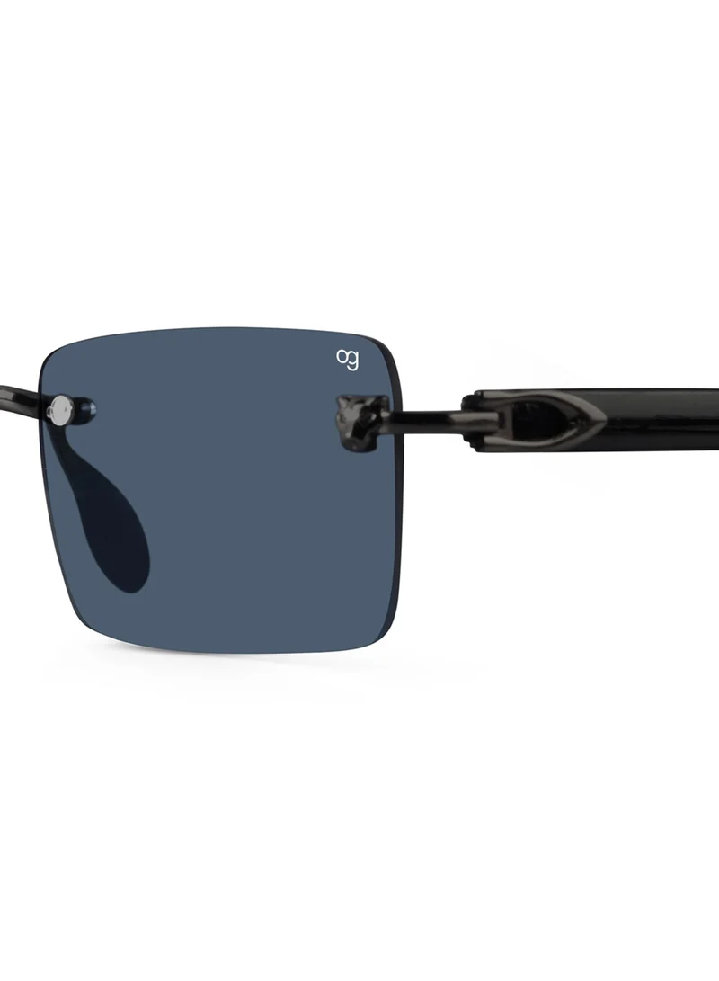 Woggles  Rimless Rectangle Sunglasses |Men & Women|100% UV Protection  | Best Price UAE