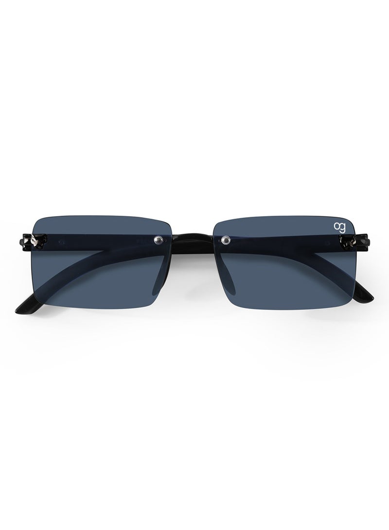 Woggles Rimless Rectangle Sunglasses |Men & Women|100% UV Protection - Image 4