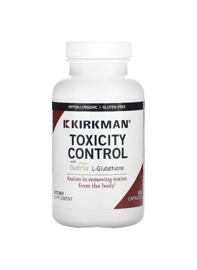 Kirkman Labs - Kirkman Labs, Toxicity Control with Setria L-Glutathione, 120 Capsules - Image 1