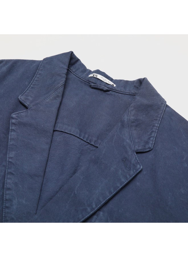 Zara men's Structured Double-breasted Long-sleeve Versatile Blazer For Commuting, Dating & Casual Wear - Image 5