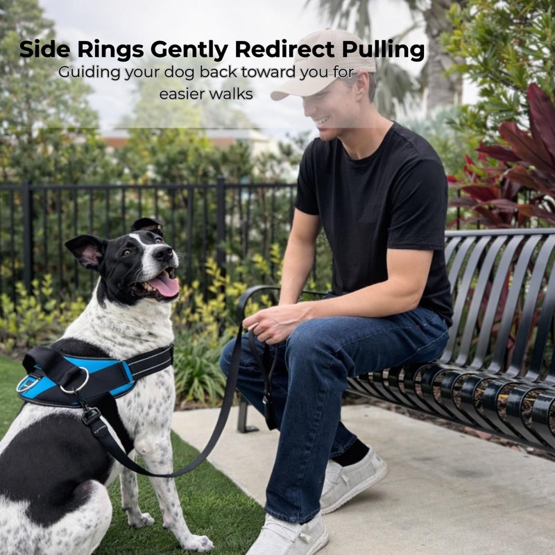 ShawnCo Essential Dog Harness, No-Pull Pet Vest with 3 Leash Clips, No Choke, Reflective, Adjustable and Padded, for Easy Walking and Training for Small, Medium and Large Dogs (Arctic Camo, M) - Image 3