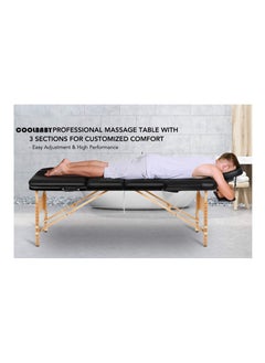 Cool Baby Portable Spa Bed Folding Facial Adjustable Lash Tattoo Table with Headrest Armrest Black  - Image 5