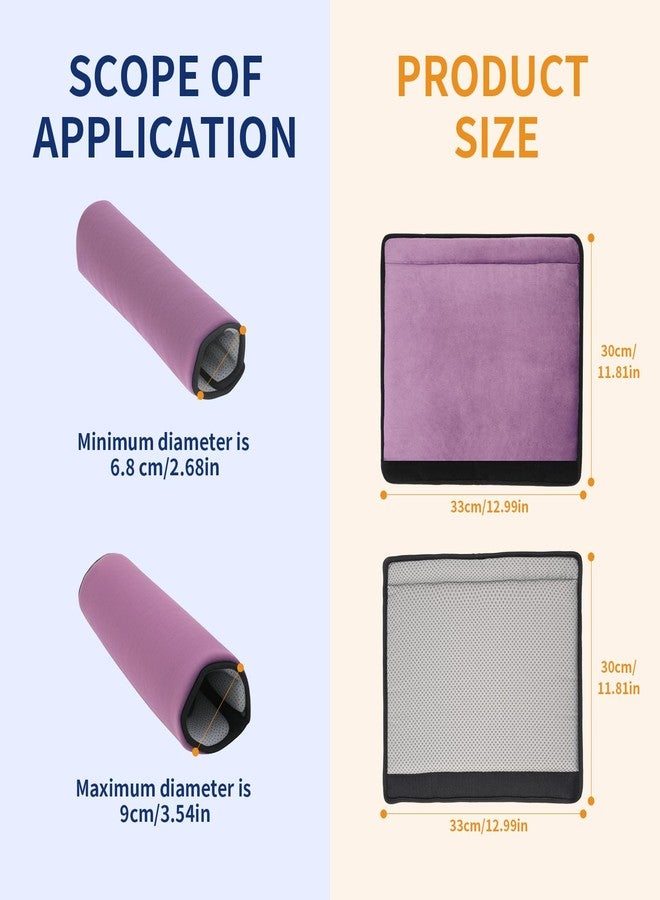 KUAZIDAR Wheelchair Armrest Covers (Pair)-Memory Foam Wheelchair armrest Pads Wicking Washable Non Slip Arm Rest Cover Cushion Pad for wheelchairs Office Chairs armchairs (Purple) - Image 3