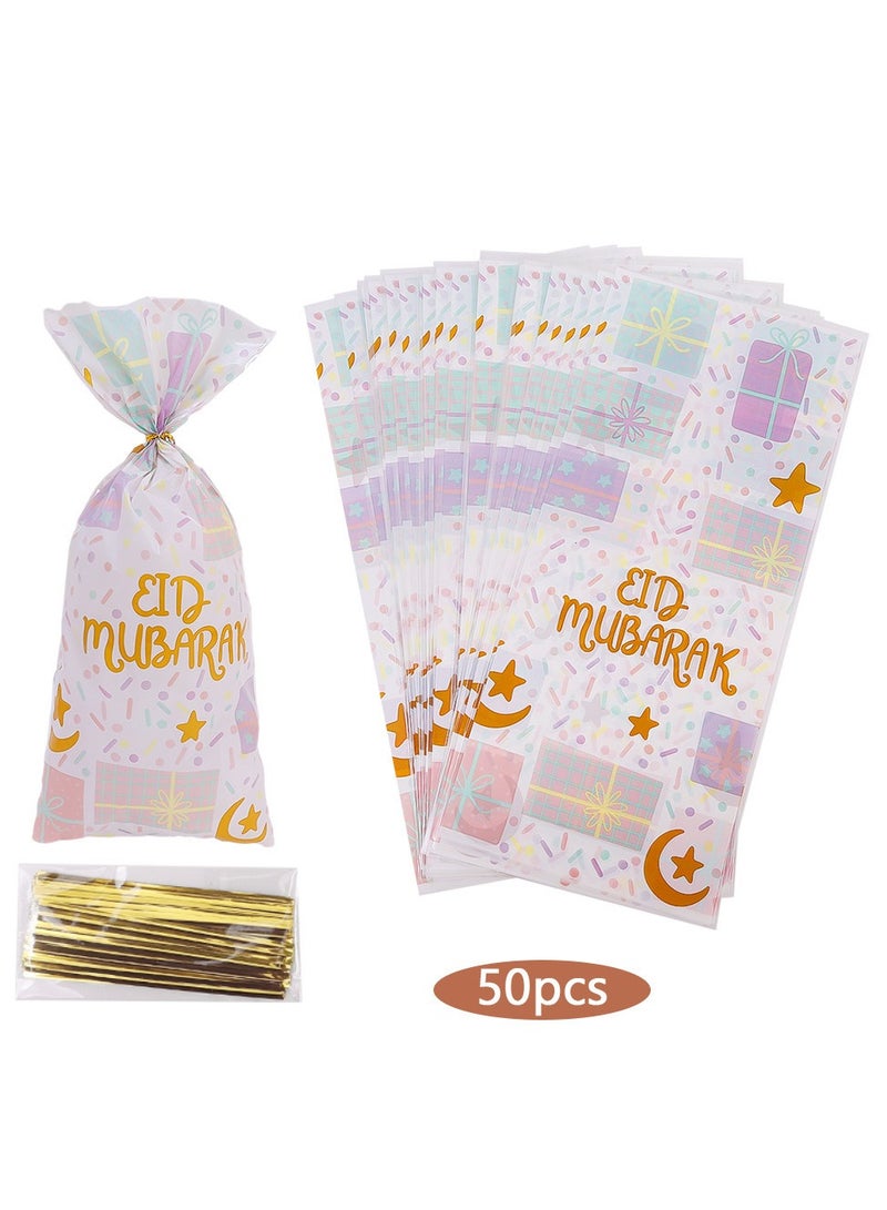 100 Pcs Ramadan Eid Goodie Bags Eid Mubarak Gift Bags Ramadan Kareem Eid Mubarak Decorations - Image 5