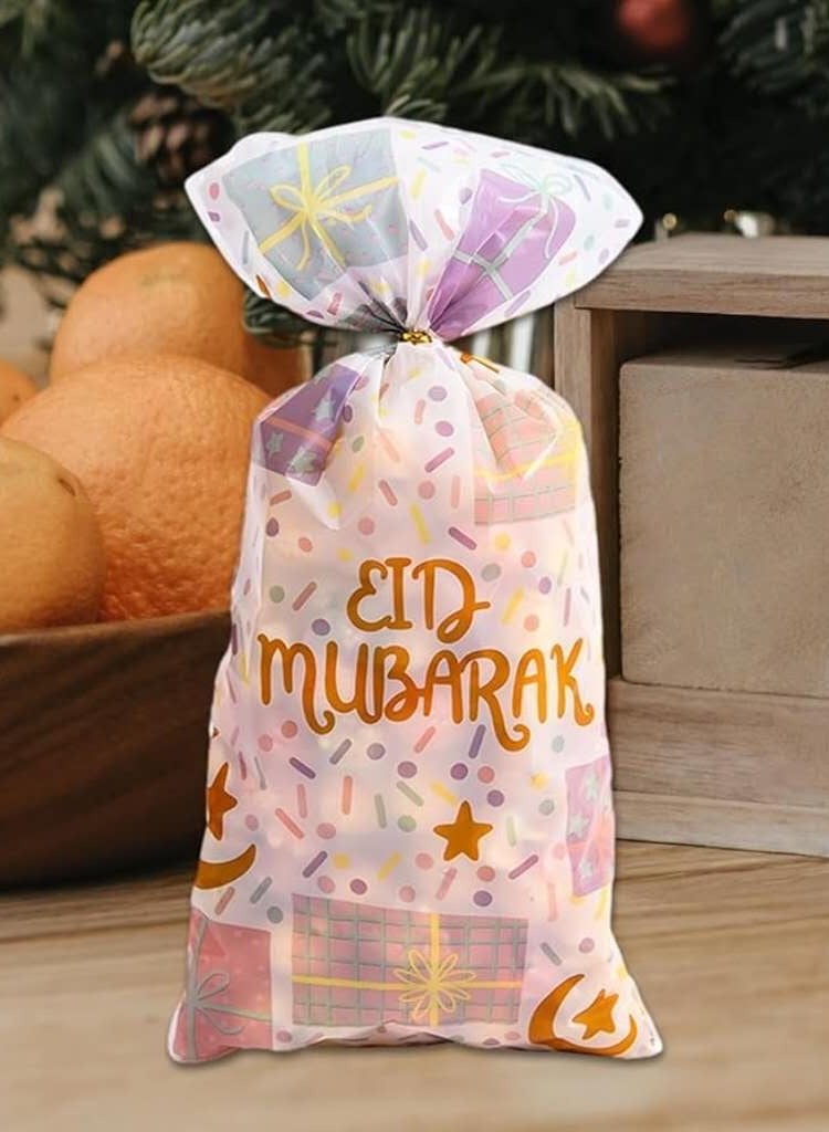 100 Pcs Ramadan Eid Goodie Bags Eid Mubarak Gift Bags Ramadan Kareem Eid Mubarak Decorations - Image 2