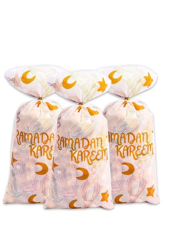 100 Pcs Ramadan Eid Goodie Bags Eid Mubarak Gift Bags Ramadan Kareem Eid Mubarak Decorations - Image 1