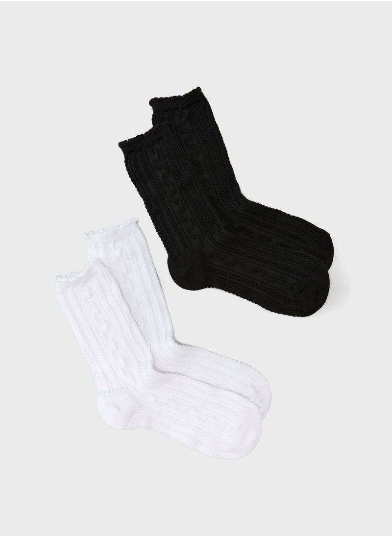 American Eagle - 2 Pack Knitted Socks - Image 1