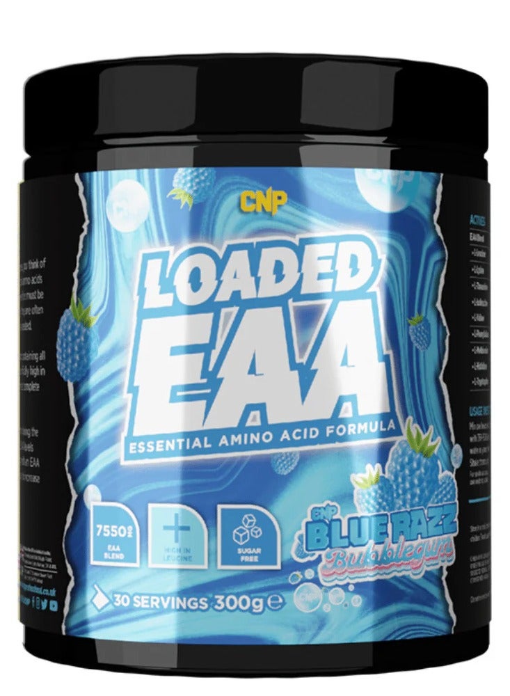 سي إن بي أحماض أمينية أساسية مُحمّلة بـ CNP - علكة بلو راز | ٣٠٠ غرام | أحماض أمينية أساسية لتعافي العضلات وتحسين الأداء