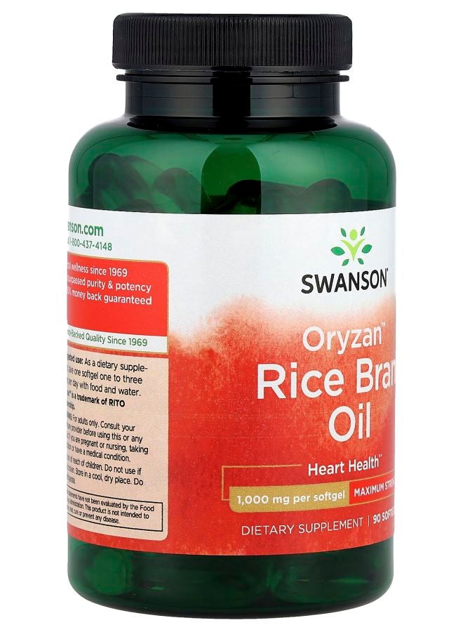 SWANSON زيت نخالة الأرز أوريزان™ 1000 ملغ 90 كبسولة لينة - Image 2
