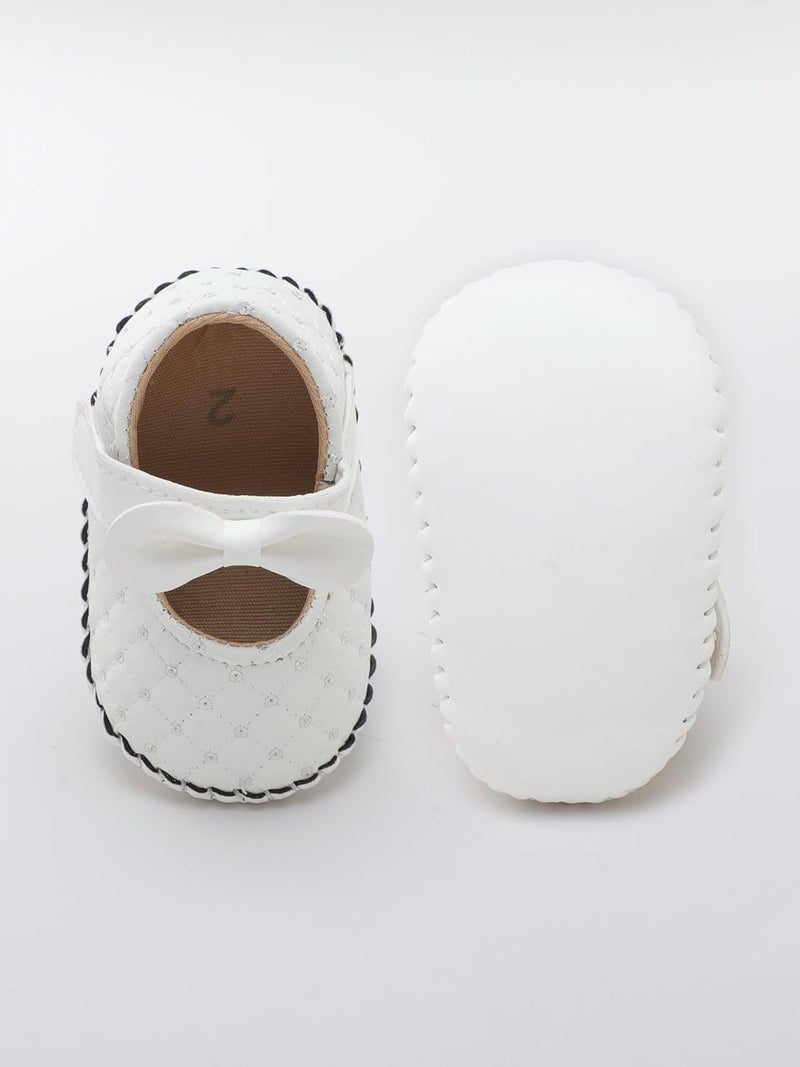 PureSole Baby Girl Soft Sole Infant Shoes – Lightweight, Comfortable Crib Shoes for Toddlers | Non-Slip First Walker Shoes with Secure Fit for Crawling, Cruising & Early Walking (6–12 Months) - Image 5