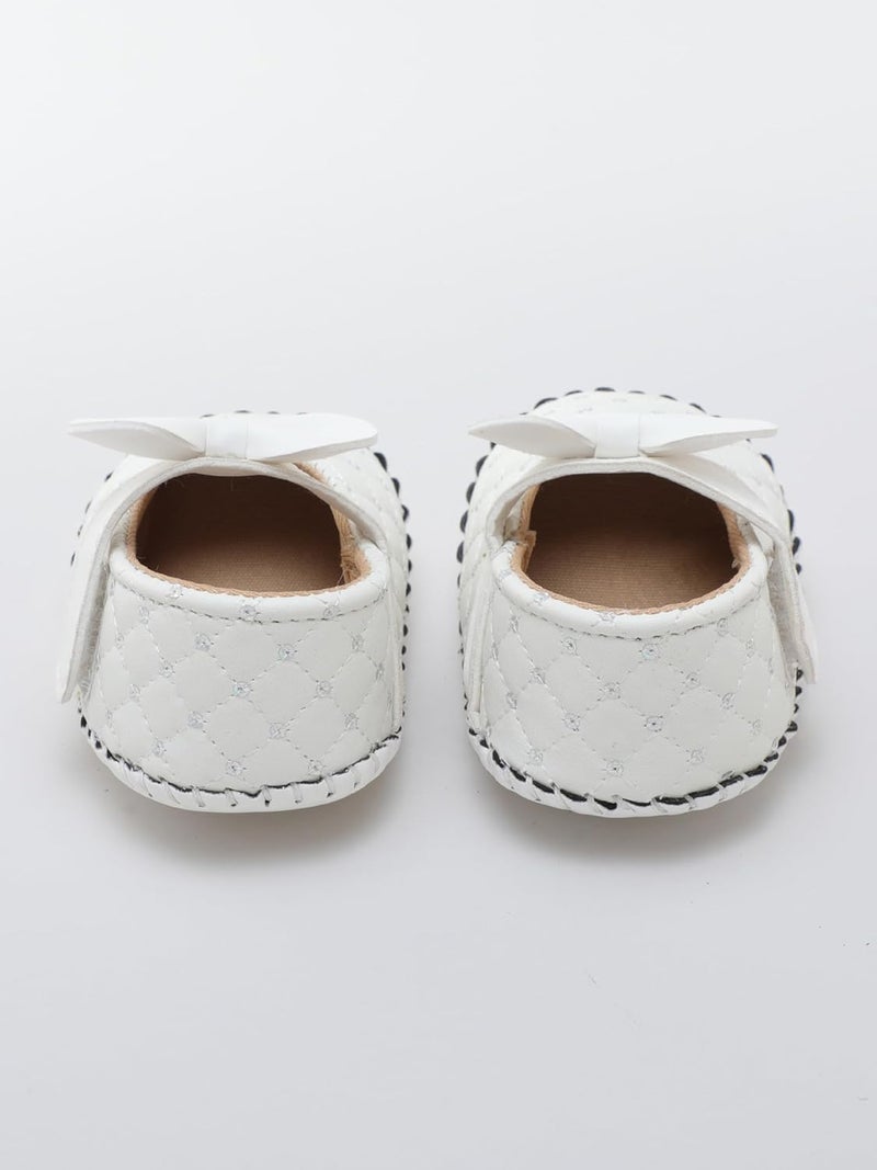 PureSole Baby Girl Soft Sole Infant Shoes – Lightweight, Comfortable Crib Shoes for Toddlers | Non-Slip First Walker Shoes with Secure Fit for Crawling, Cruising & Early Walking (6–12 Months) - Image 4