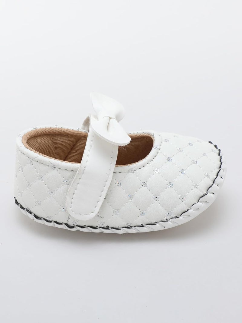 PureSole Baby Girl Soft Sole Infant Shoes – Lightweight, Comfortable Crib Shoes for Toddlers | Non-Slip First Walker Shoes with Secure Fit for Crawling, Cruising & Early Walking (6–12 Months) - Image 3