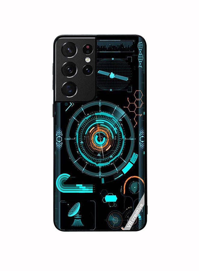 VR CREATIVE Protective Case Cover For Samsung Galaxy S21 Ultra 5G Tumbler Design Multicolour - Image 1