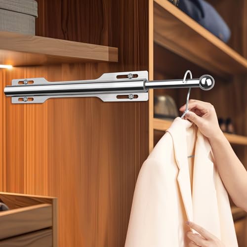 FIRJOY 12" Valet Rod for Closet Pull Out (1 Pack, Chrome) - Image 5