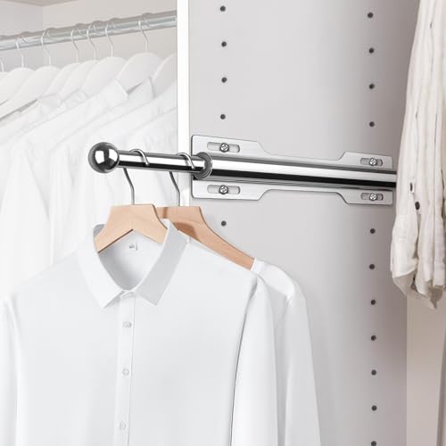 FIRJOY 12" Valet Rod for Closet Pull Out (1 Pack, Chrome) - Image 1