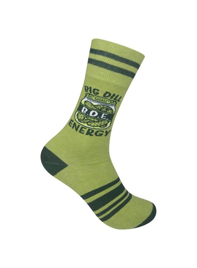 FUNATIC Funny Socks with Sayings - Novelty Gifts for Men, Women, Mom, Dad, Grandma, Grandpa, Son, Daughter, Big Dill Energy, 6-12 - Image 1