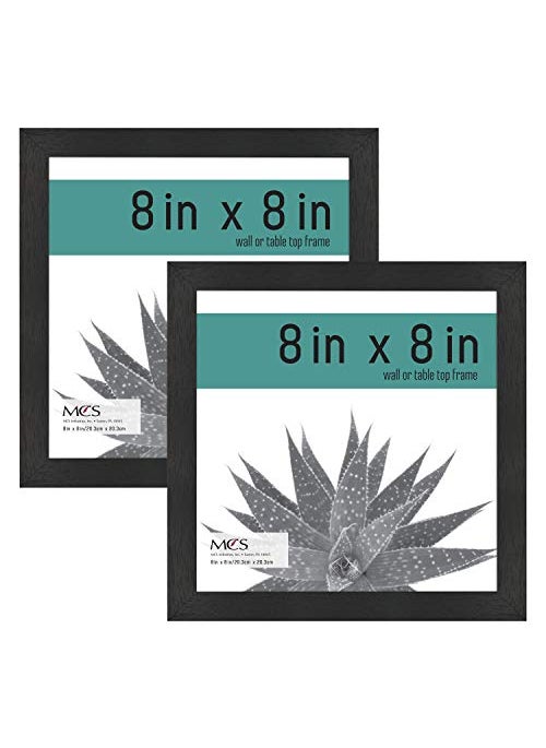MCS McS gallery Essential Frame  Black Woodgrain  8 x 8 in  2 pk 