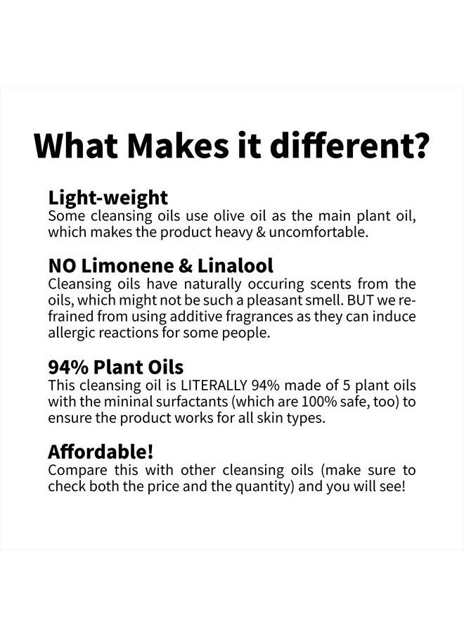 iUNIK - Calendula Complete Deep Vegan Cleansing Oil 94% Plant-based Oils Blackhead Melting Makeup Remover Mascara Sunscreen Eyeliner Facial Cleanser - Dry Oily Acne-Prone Sensitive Skin Korean Skincare - Image 1