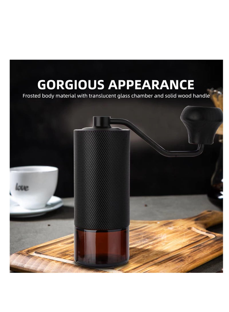 SOLARAE Manual Coffee Grinder, Portable Conical Burr Coffee Grinder, with Precise Grind Settings, Uniform Grinding, Faster Grinding Efficiency, for Full Coffee Flavor at Home, Office, Travel, Camping - Image 5