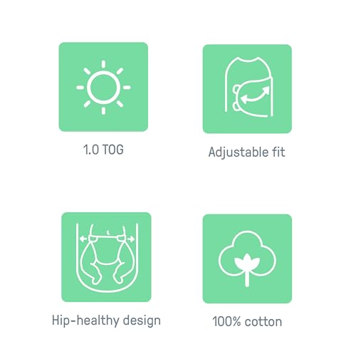 SwaddleMe by Ingenuity Original Swaddle, 100% Cotton, Improves Sleep & Calms Startle Reflex, 0-3 Months, 3-Pack - Xoxo - Image 3