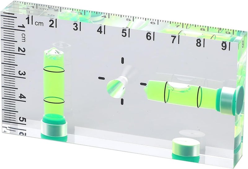 Generic Portable Mini Acrylic Level Ruler with 3 Magnets Versatile Tool for Metal Installation 3.7x2x0.5in for Contractors - Image 4