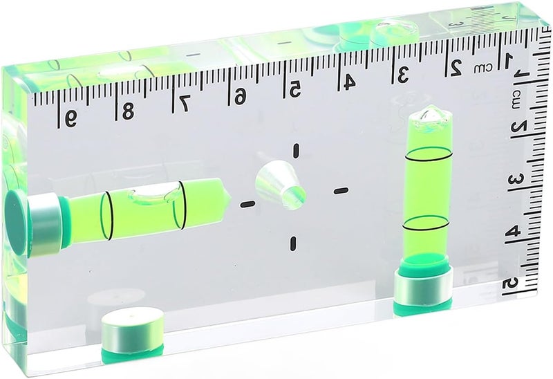 Generic Portable Mini Acrylic Level Ruler with 3 Magnets Versatile Tool for Metal Installation 3.7x2x0.5in for Contractors - Image 3