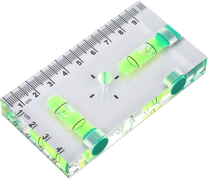 Generic Portable Mini Acrylic Level Ruler with 3 Magnets Versatile Tool for Metal Installation 3.7x2x0.5in for Contractors - Image 2