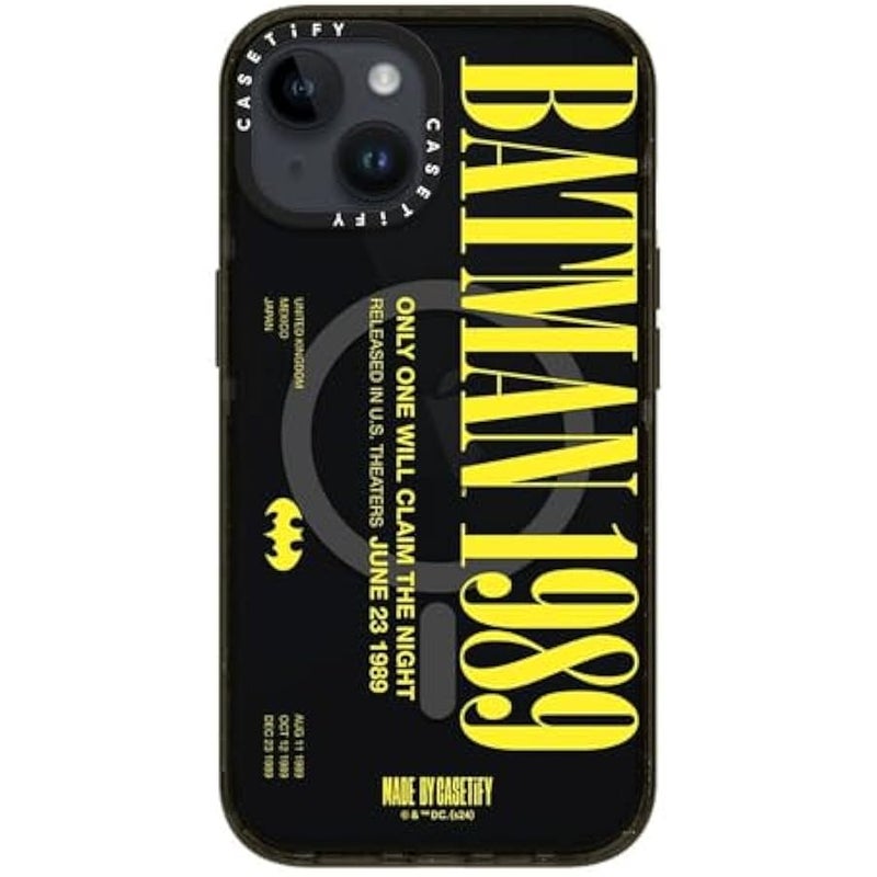 Casetify Impact iPhone 14 Case 【Batman Co-Lab / 4X Military Grade Drop Tested / 8.2ft Drop Protection/Compatible with Magsafe】 - Batman 1989 - Clear Black - Image 2