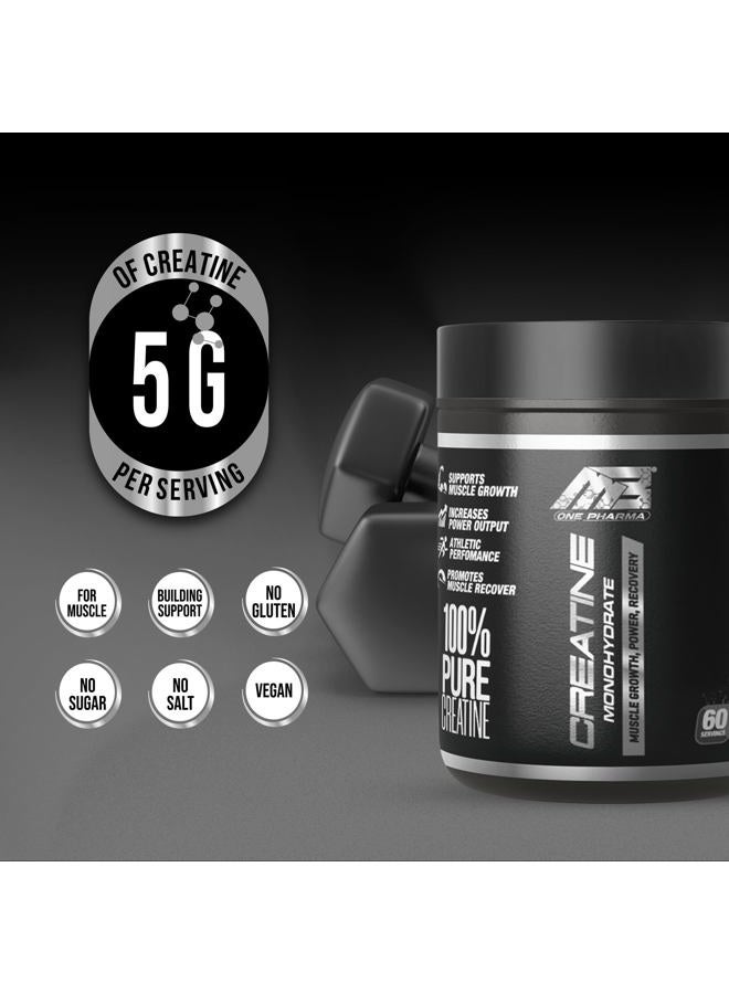 MB One Pharma –Creatine Monohydrate Micronized Powder–Amino Acid for Muscle Growth–100% Pure–Unflavored-Sugar and Gluten Free(60 Servings) 5g (5000mg) Vegan, Third Party Test for NSF - Image 3